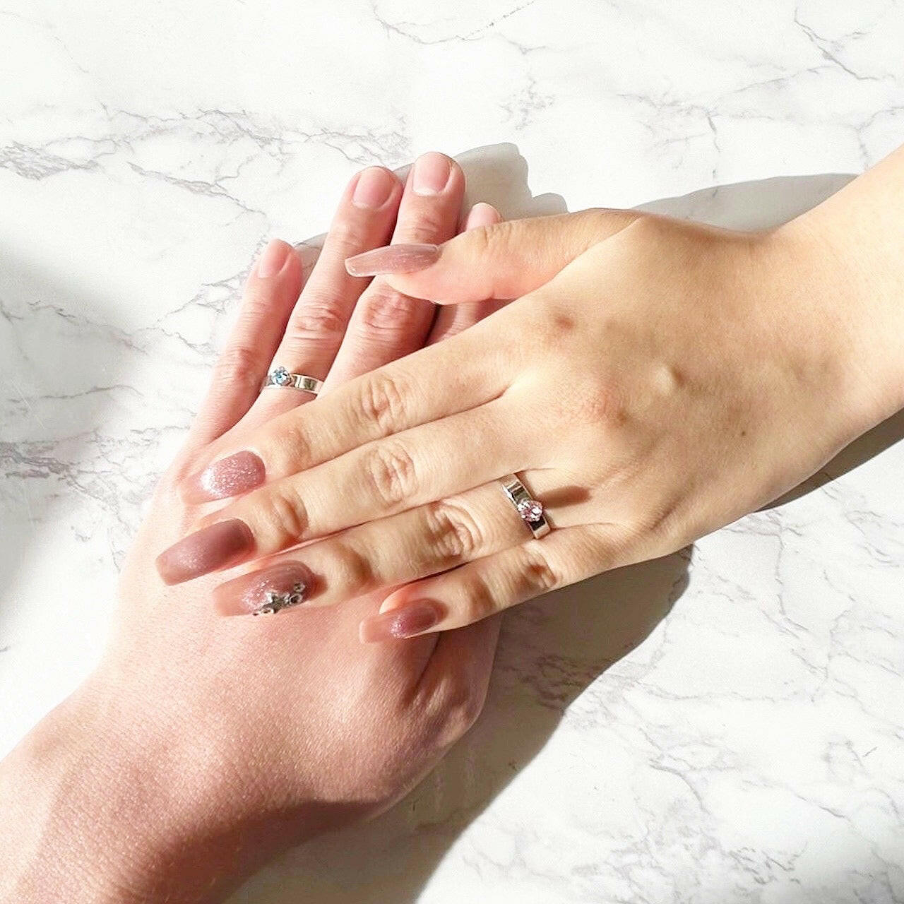 推しと結婚♡2人のリングセット