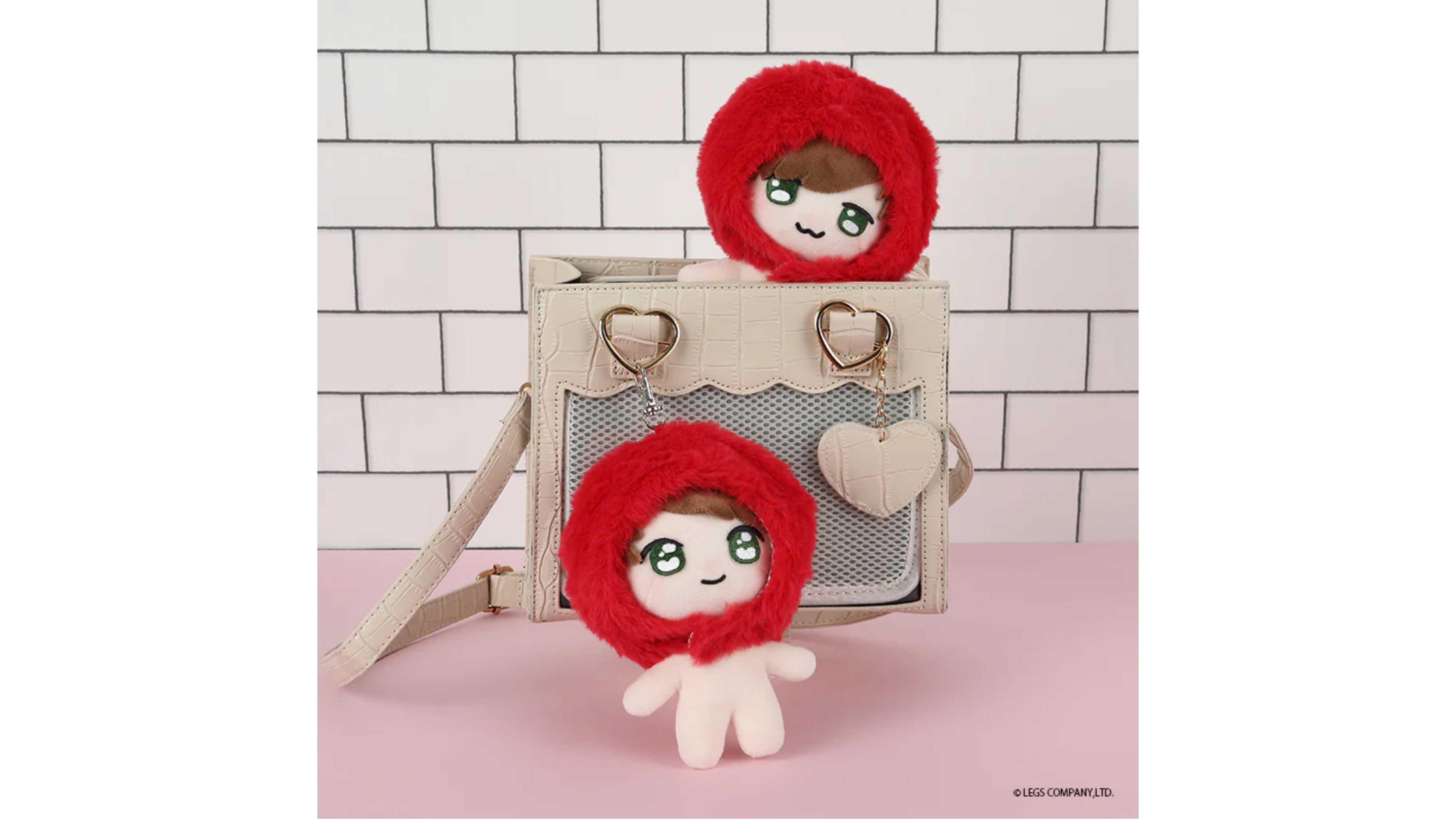 【推しぬいをニコイチに🍒】双子ぬいポシェット